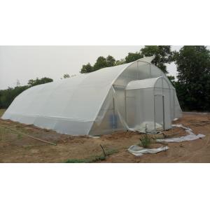 Hot Dip Galvanized Steel Plastic Film Greenhouse Grow Tent Size Customized