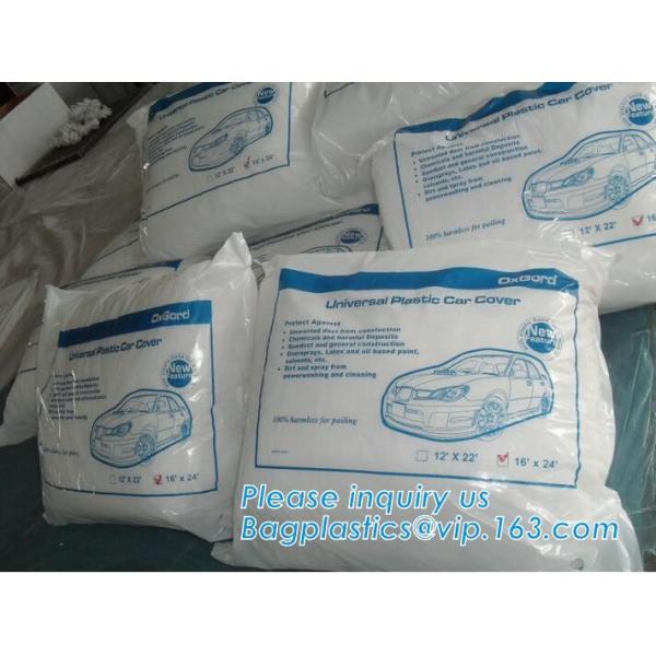 Car covers 100% Waterproof PEVA + PP cotton Disposable Plastic Car Covers,