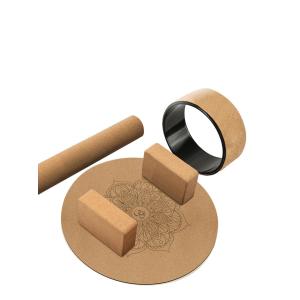 ABS Cork Yoga Wheel Pilates Training Stretch Back Bends Improve Posture