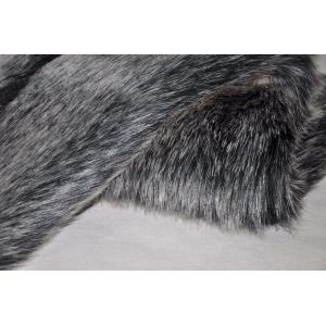 grey Solid Long Hair Fur Fabric，The perfect combination of elegance and modern