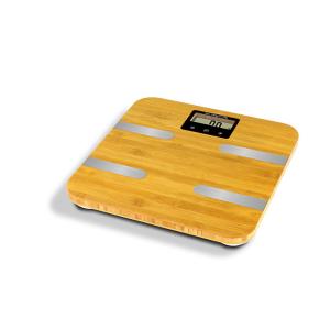 Battery Powered 396LBS Bamboo Bathroom Scale