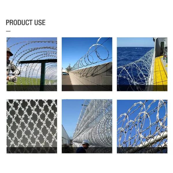 BTO -22 Stainless Steel Razor Blade Barbed Wire,Fence Concertina Razor Wire