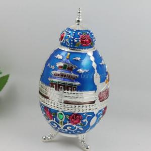 Shinny Gifts Enamel Handmade China Traditional Metal Toothpick Holder