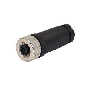 Wireable M12 Waterproof Connector Detachable IP67 CuZn Round Circular Connector