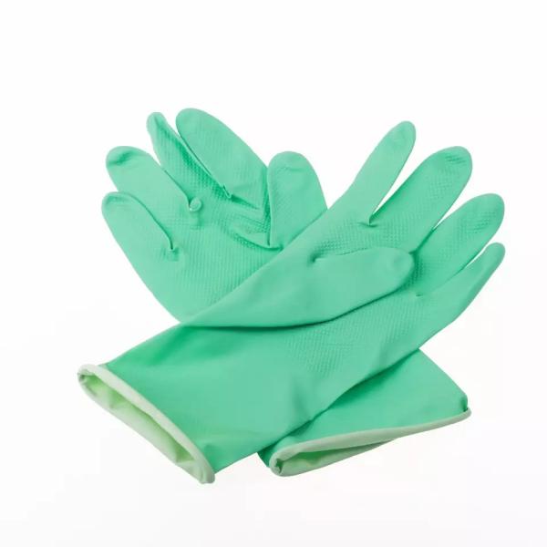 Buy Green nitrile oil resistant gloves at wholesale prices