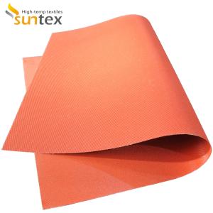 Silicone Coated Fiberglass Fabric Heat Resistant E-Glass 850g/m2
