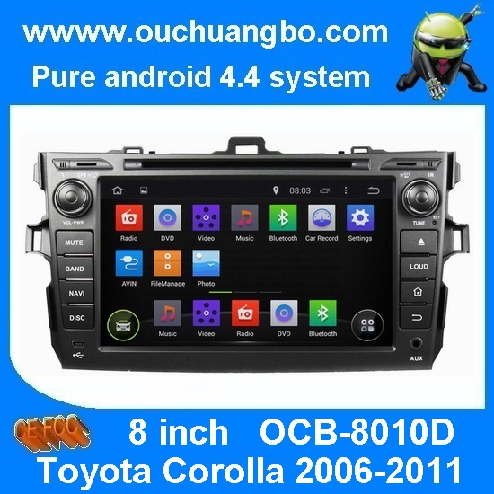 Ouchuangbo Auto GPS Stereo radio Toyota Corolla 2007-2011 Android 4.4 3G Wifi Bluetooth SD