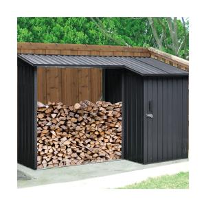 3x7 3x9 Garden Metal Shed WS-XDB Anthracite RAL7016 For Wooden Storage