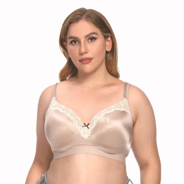 Buy High Quality Bra Plus Size CDEFGHI Cup Thin Full Cup Glossy Lace Woman Bra at wholesale prices