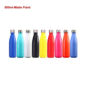 Vacuum Insulated Powder Coated Water Bottles Stainless Steel