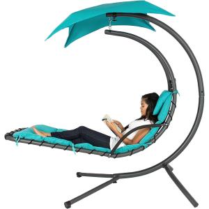 Hotel Outdoor Hanging Hammock Chair Foldable Garden Swing Chair 300LBS Capacity