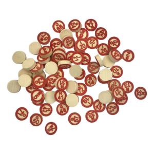 Vintage Wooden Chess Bingo Game With 40 Bingo Number Cards DIY