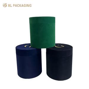 XL Packaging Custom Packaging Box Factory Luxury Color Velvet Round Dry Flower