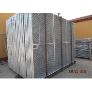 China Hot dipped galvanized 6'x12' construction chain link fence panels tubing 48mm  1⅞(48mm) x 16 ga diameter and mesh 60mm on sale