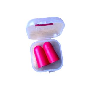 Quality Lightweight Rose Red Color Sound Proof Ear Plug With Square Box for sale