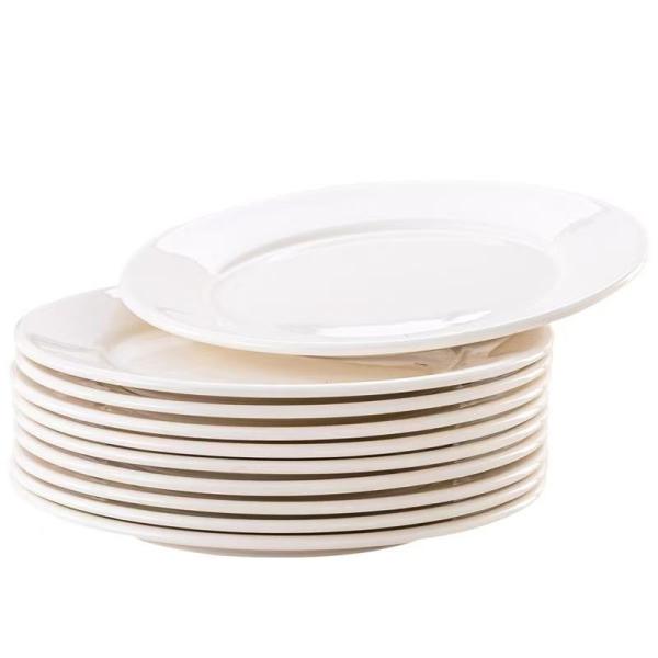 8inch Ceramic Plate Pure White