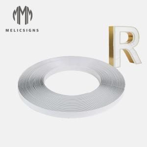 White Color Single Edge Arrow Type 35m 45m Length Channel Letter Plastic Trim