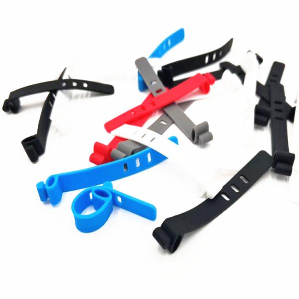 Colorful Silicone Strap Cable Holder Organizer for Moulding Food Grade USB Cables