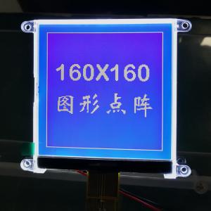 60mA FSTN Cog Parallel Mono Graphic LCD Display 160X160 3.3V FPC For Detector