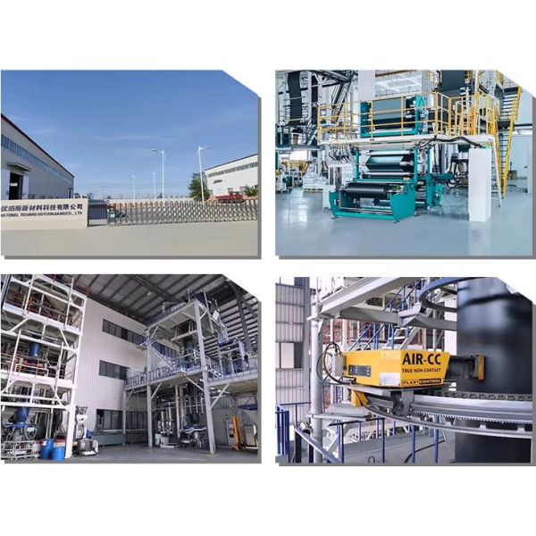 PP PA Nylon Embossed Release Film 50 Mic*1050cm/roll for Waterproofing Membrane Black Blow Molding Cutting PP Release Film