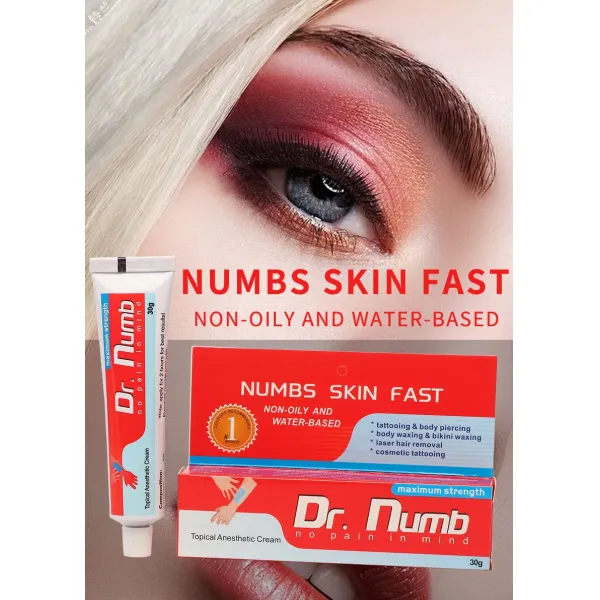 Dr Numb Tattoo Numbing Cream Microblading Body Tattoo High Quality Lido=Caine Ointment for Filler Microblading