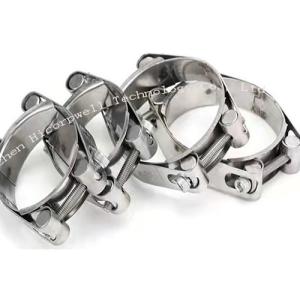 70-80 Mm & 75-85mm Double Bolts Heavy Duty Hose Clamp Stainless Steel 304
