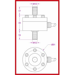 Tension load cell|Rod end load cell