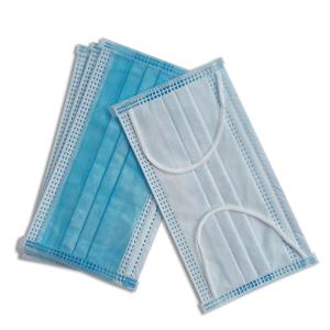 Impermeable 3 Ply Disposable Protective Mask With Latex Free Earloop