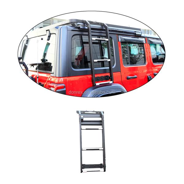 4x4 Auto Accessories Steel Side Door Ladder with Electrophoresis Surface Treatment