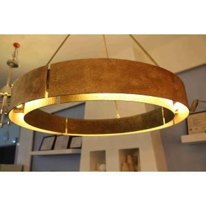 15 Kg Round Crystal Chandelier In Chrome Finish For Ceiling Mount