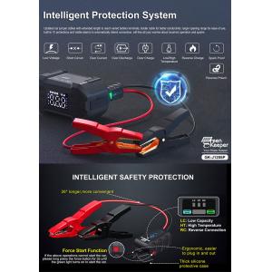 Total Output 18W Car Emergency Battery 4 in 1 Jump Starter With Air Inflator 12V