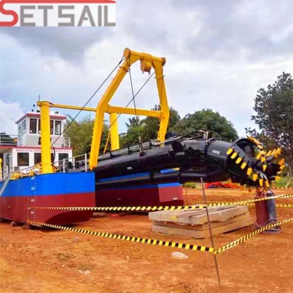Hydraulic Pump Cutter Sution Dredging Ship with Anchor Boom