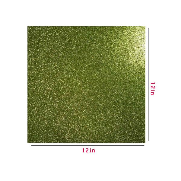 Buy 300g Green Glitter Paper , Scrapbooking Double Sided Glitter Cardstock at wholesale prices