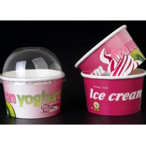 Disposable Ice Cream Cups Gelato Cups With Covers and Spoons