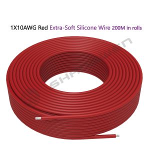 Silicone Wire Power Cord 10 AWG Tinned Copper Standard High-Temperature 10 Gauge
