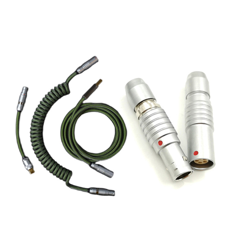 Quality Heavy Duty Connector Coupled Mechanical Keyboard Cable Docking Circular Plug Socket for sale