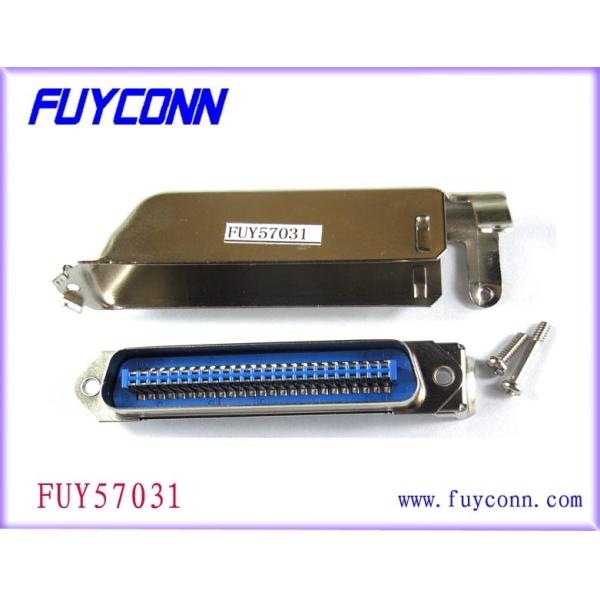 Buy 50 Pin Male Centronic Solder Pin Connector with 90 Degree Metal Hood at wholesale prices