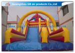 Red Inflatable Spiderman Bouncy Castle With Water Slide For Summer Party