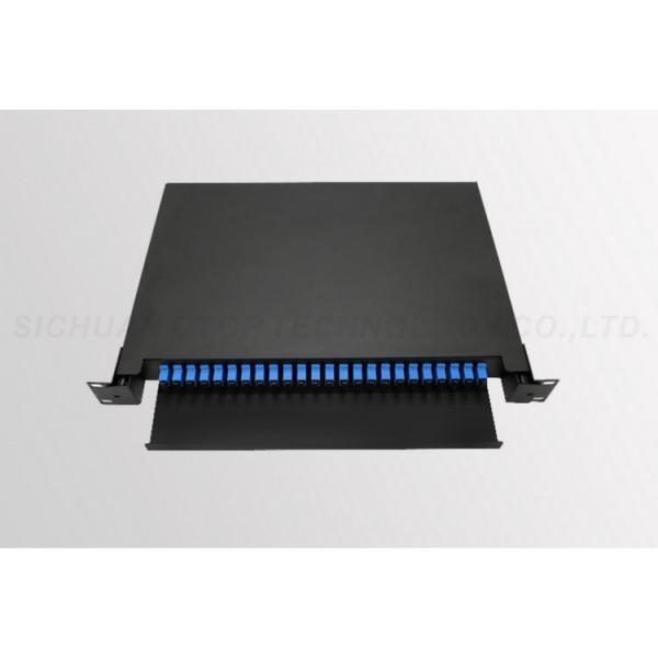 Buy SC / UPC 24 Port Sc Fiber Patch Panel , Lc Connector Patch Panel  Telcordia GR-1209 at wholesale prices
