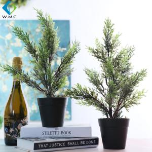 Table Decoration Artificial Potted Plants , Home Decor Potted Cypress Tree