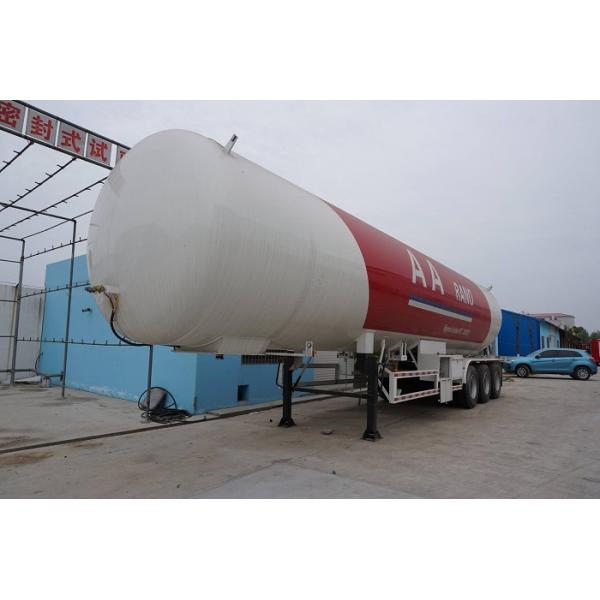 AARANO 56CBM LPG Delivery Truck , Customized Tri - Axle LPG Tank Trailer 25t