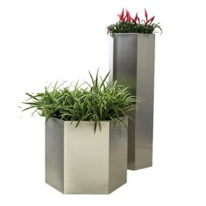 Cup shape stainless steel galvanized flower planter