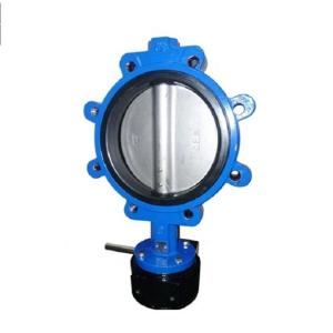 Customized Cast Iron Gear Wafer Connection Lug Support Butterfly Valve Pipe Fitting