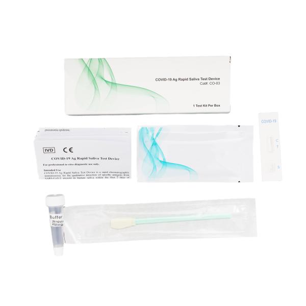 High Relative Sensitivity COVID - 19 Ag Rapid Saliva Test Device Chromatographic