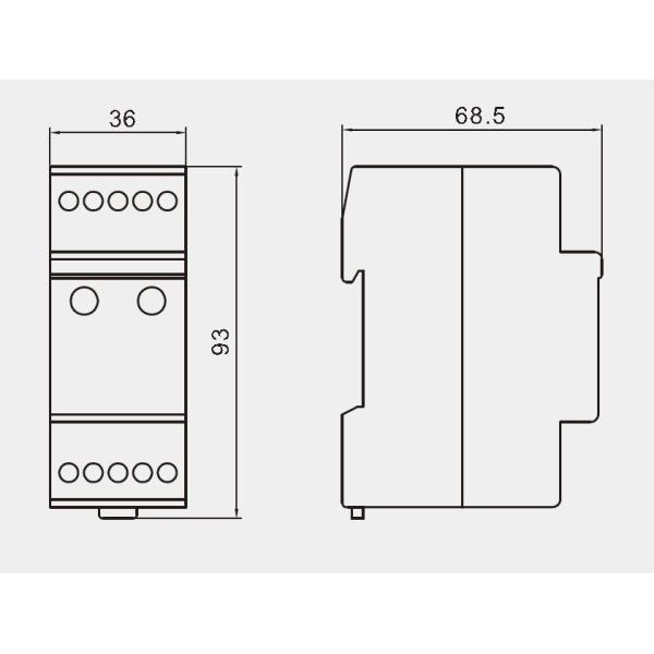 5kA Signal Line Protectors CCTV SPD Surge Protection Devices For CCTV System Thermal Plastic