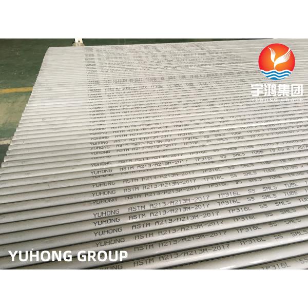 ASME SA213 TP316L Seamless Stainless Steel Tube BWG 20 0.89mm For Drycooler