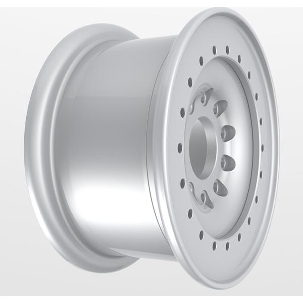 10Jx20inch Black Silver Super Duty Military Wheel Rim / 5500LBS Load Rating 20inch Military Forged Wheel Rim