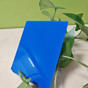 Opaque Blue Polycarbonate Solid Sheet 1mm-20mm High Impact Resistance