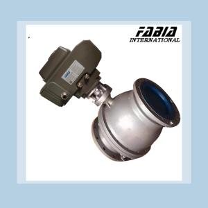 Wide caliber Electric High Pressure Ball Valve Two Piece Butt Welding Industry