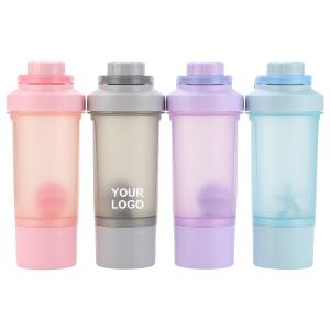 Quality 16 Oz Vacuum Mug 500ml Portable Sport Gym Drink Blender Protien Plastic Shake Protein Shaker Cup for sale
